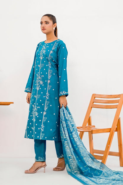 ANIKA Cotton Embroidered Dress