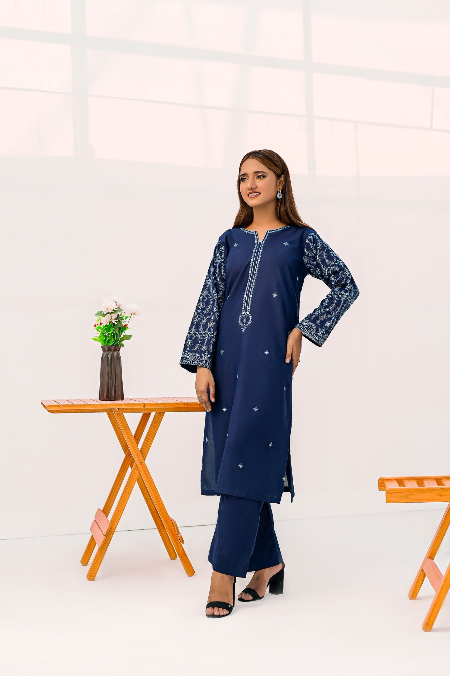 ELARA Lawn Embroidered Dress