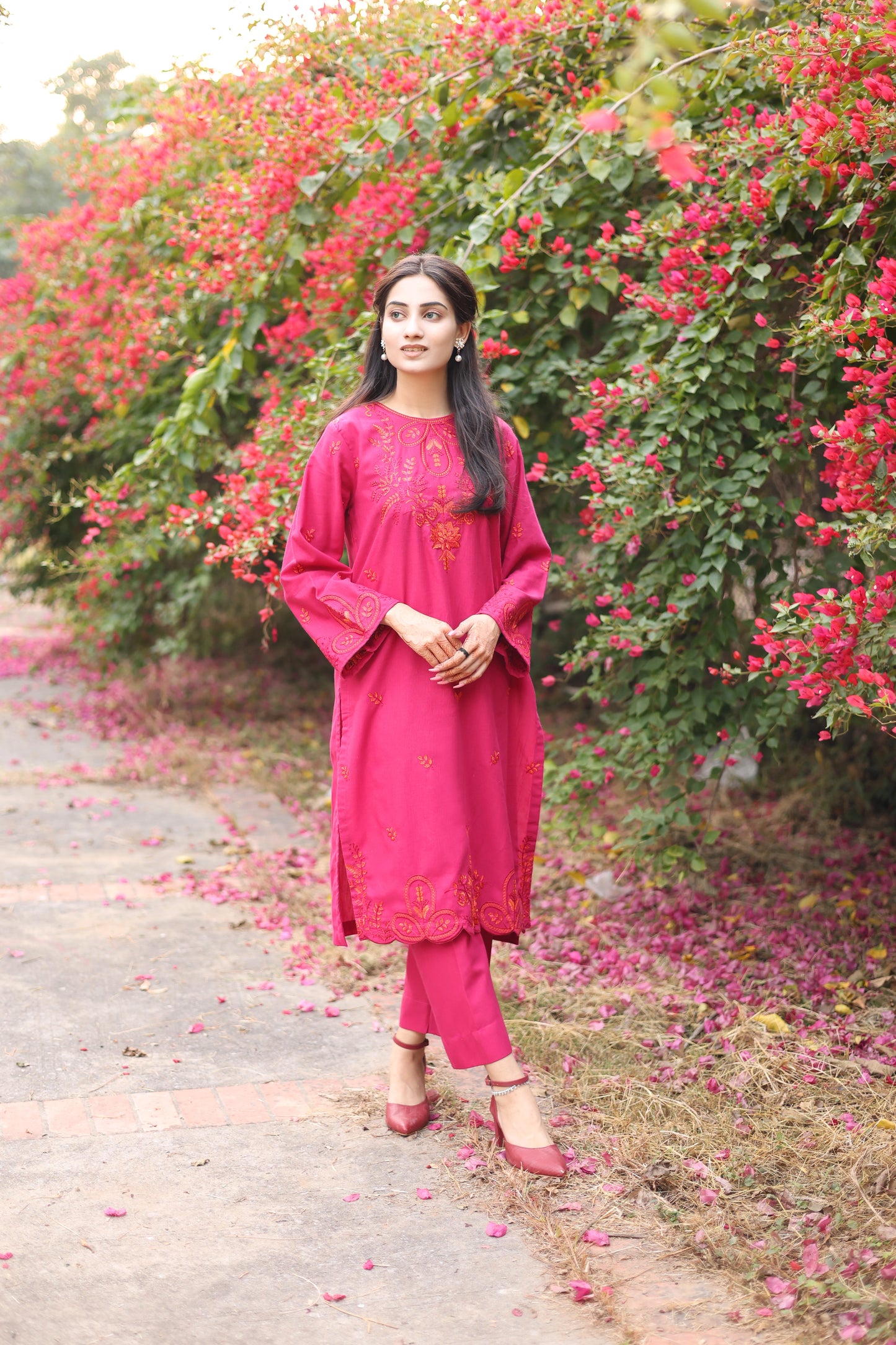 Sira- Khaddar Embroidered 2 Piece Dress