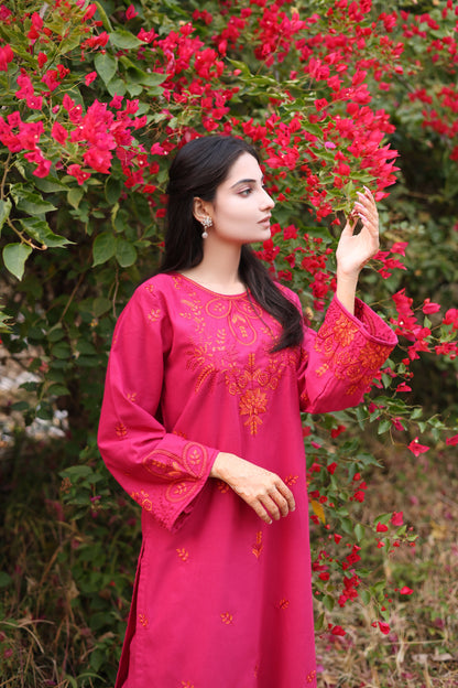 Sira- Khaddar Embroidered 2 Piece Dress