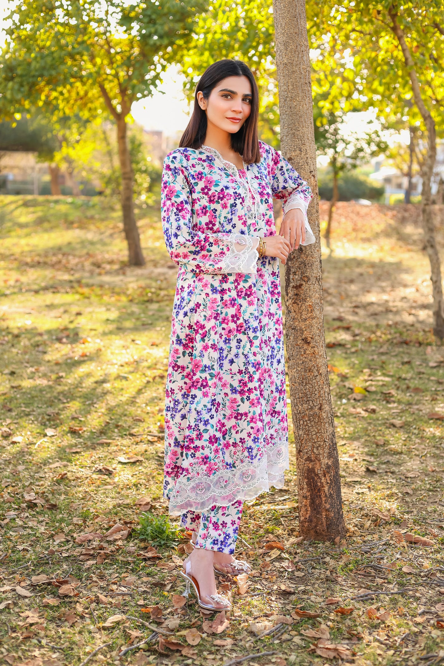 Blossom - Embroidered 2PC Stitched Lawn Dress