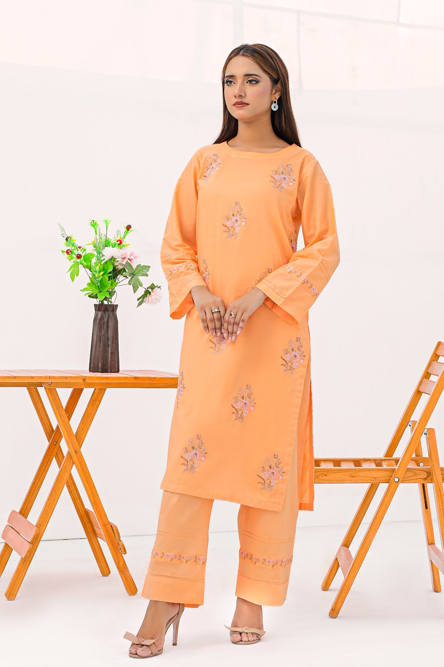 ZOHRA Cotton Embroidered Dress