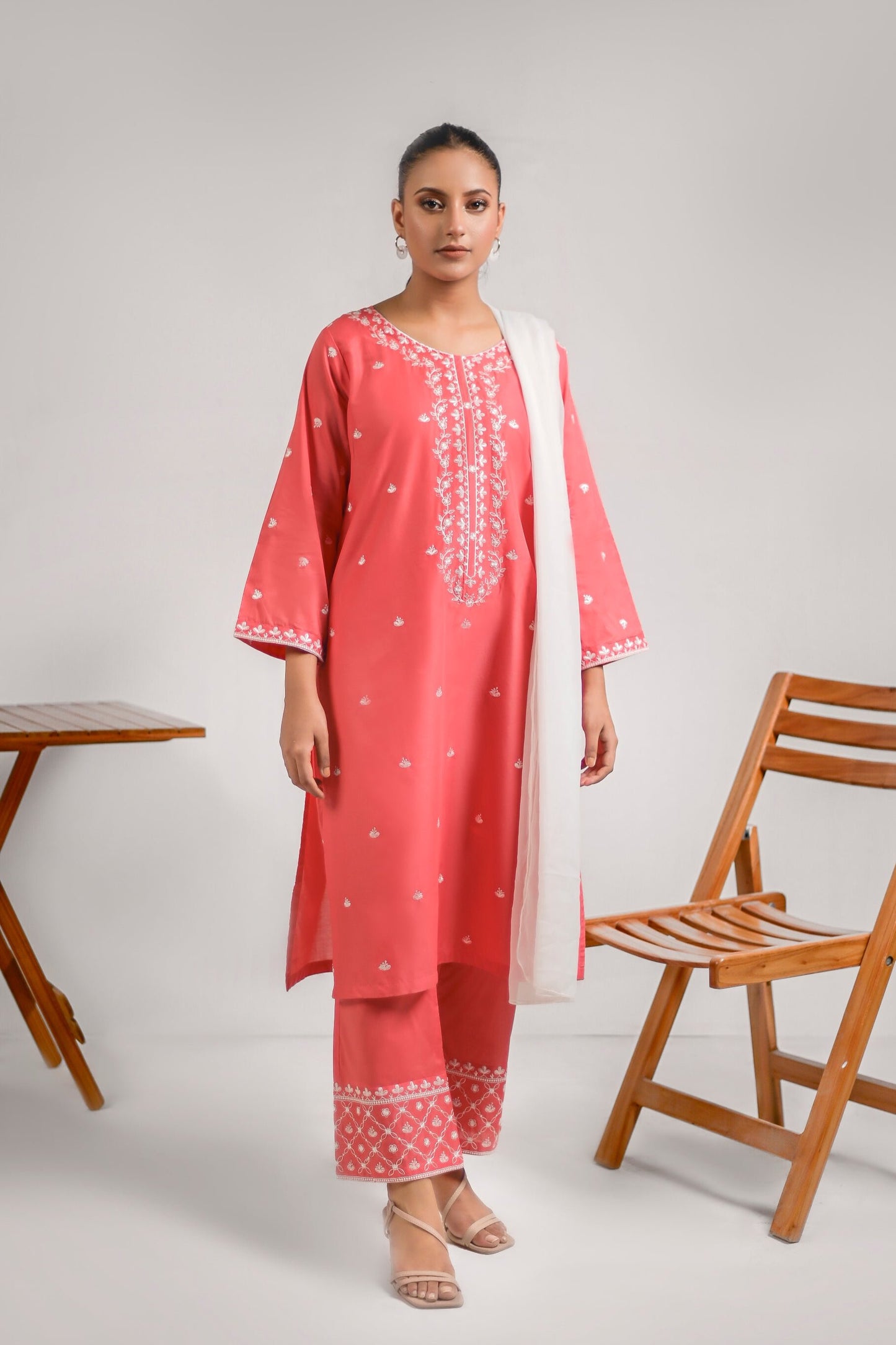 MAYA Lawn Embroidered Dress