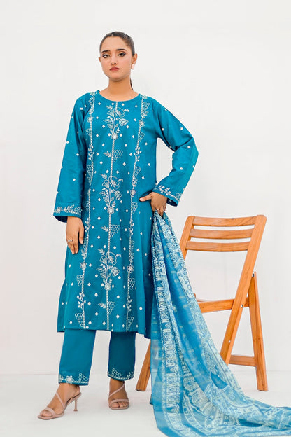 ANIKA Cotton Embroidered Dress