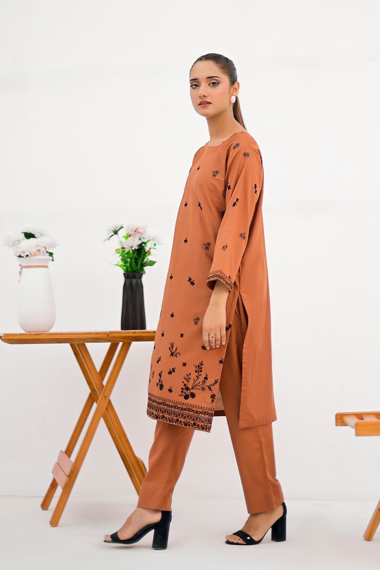 GRACE Cotton Embroidered Dress