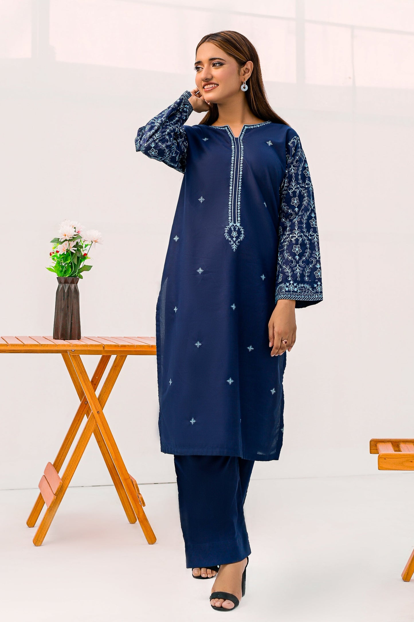 ELARA Lawn Embroidered Dress