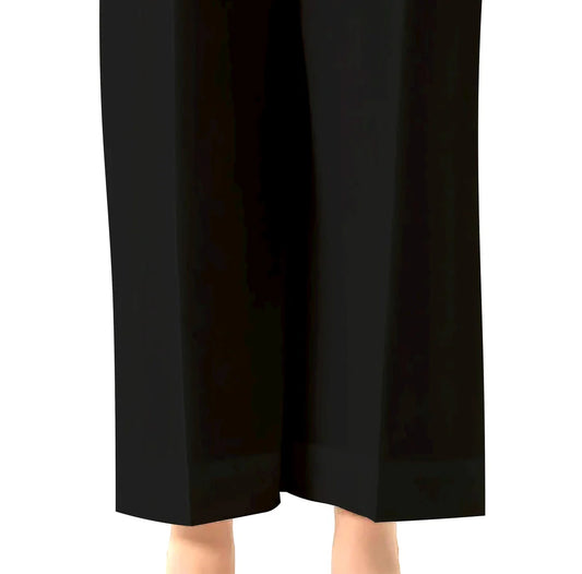 Black Culottes Pants - Cambric Mak Fashion