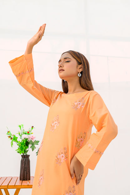 ZOHRA Cotton Embroidered Dress