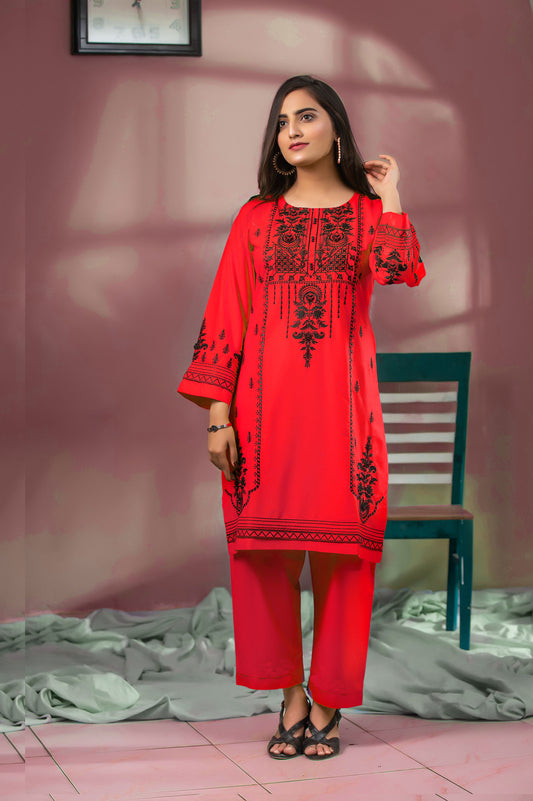 Divine- 2 Pec Embroidered Lawn dress